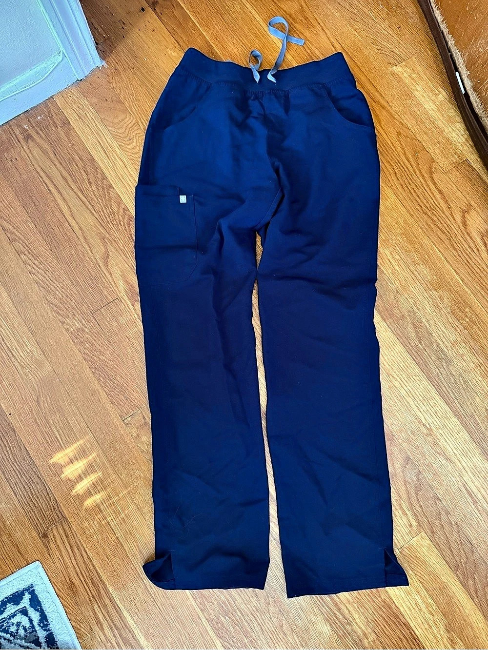 FIGS Kade Tall Cargo Scrub Pants Blue - Small Tall